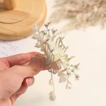 کلیپس پروانه نگینی دو سر گل لاله واژگون - Image 6
