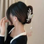 کلیپس پروانه نگینی دو سر گل لاله واژگون - Image 3