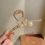 کلیپس دستساز طنابی شکوفه ملیله دوزی - Image 2