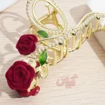کلیپس روبانی گل قرمز - Image 10