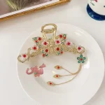 کلیپس درباری طرح پروانه و شکوفه بهاری - Image 2