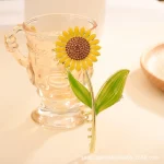 کلیپس آفتابگردان میناکاری نگیندار - Image 4