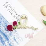 کلیپس روبانی گل قرمز - Image 7
