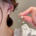 گوشواره پری دریایی جواهری میناکاری
