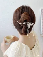 گیره آبشاری طرح ققنوس آویز شیپوری - Image 7