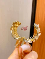 موبند سامورایی گل صدفی آویزدار - Image 3