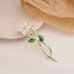 گیره مو آبشاری نیلوفر سفید - Image 4