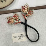 باندفر گل شیپوری سواروسکی یاقوتی - Image 4