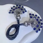 باندفر طاووس سواروسکی آبی - Image 2