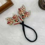 باندفر گل شیپوری سواروسکی یاقوتی - Image 3